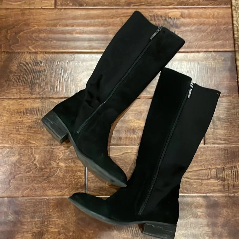 Donald J. Pliner Suede Piment Riding Boots 7.5
